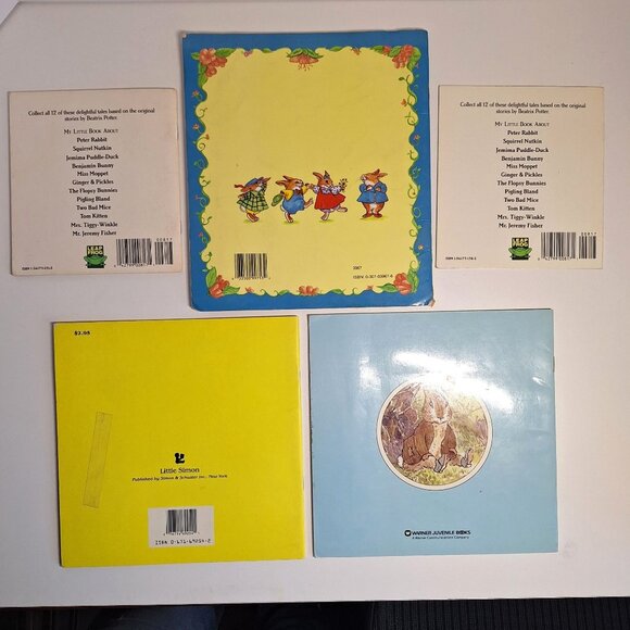 Beatrix Potter 9 Book Lot Peter Rabbit Nutkin  Benjamin Bunny Moppet Tiggy Fishe - Picture 6 of 8